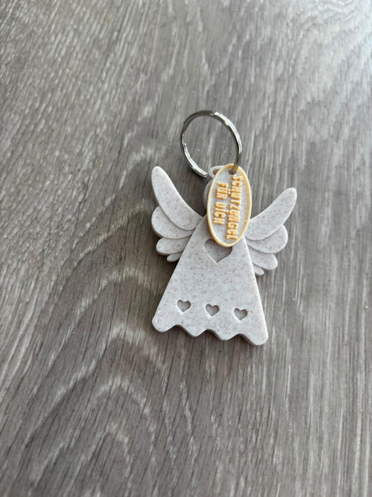 Schutzengel Schlüsselanhänger – kleiner Glücksbringer – Engel Anhänger – Geschenk für Lieblingsmenschen – 3D Druck