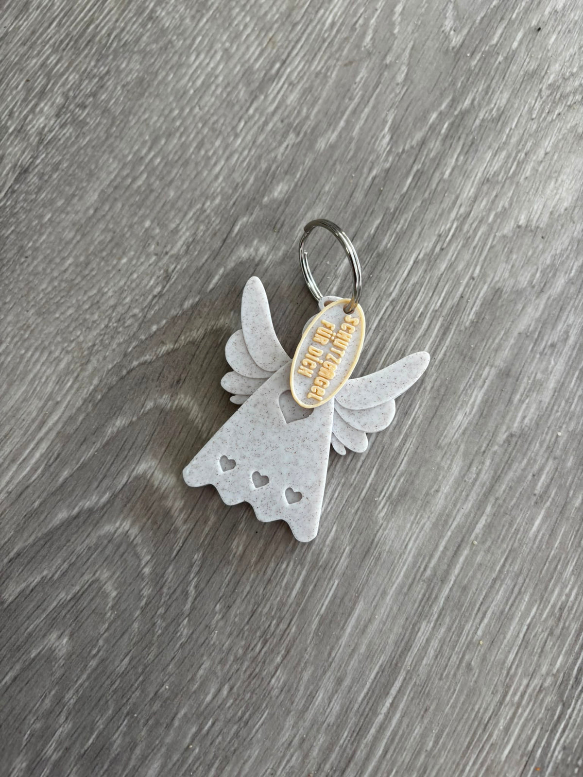 Schutzengel Schlüsselanhänger – kleiner Glücksbringer – Engel Anhänger – Geschenk für Lieblingsmenschen – 3D Druck