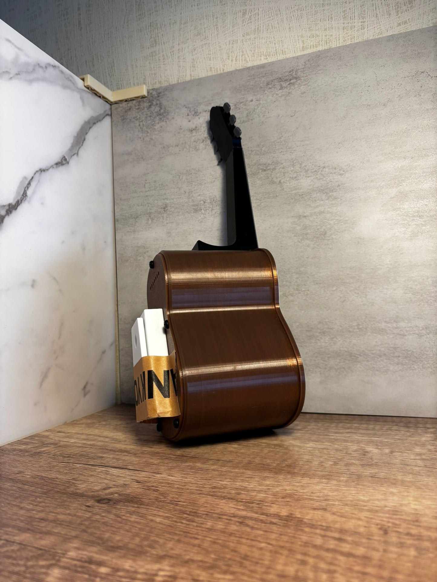 Vogelhaus Gitarre 35 cm | Deko Vogelhaus Outdoor | Gitarren Design | Garten Deko | Wetterfest | Geschenk für Musikliebhaber