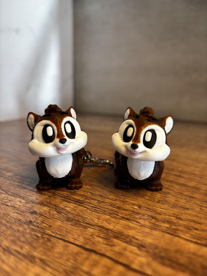 Flexi Streifenhörnchen Figur | bewegliches Tier 3D Druck | süßes Geschenk | Fidget Toy | Schlüsselanhänger optional | personalisierte Farbe