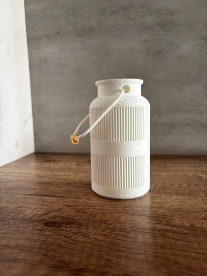 Deko Milchkanne mit Herz – 3D Druck | Wunschfarbe | Trockenblumen Vase | Landhaus Deko