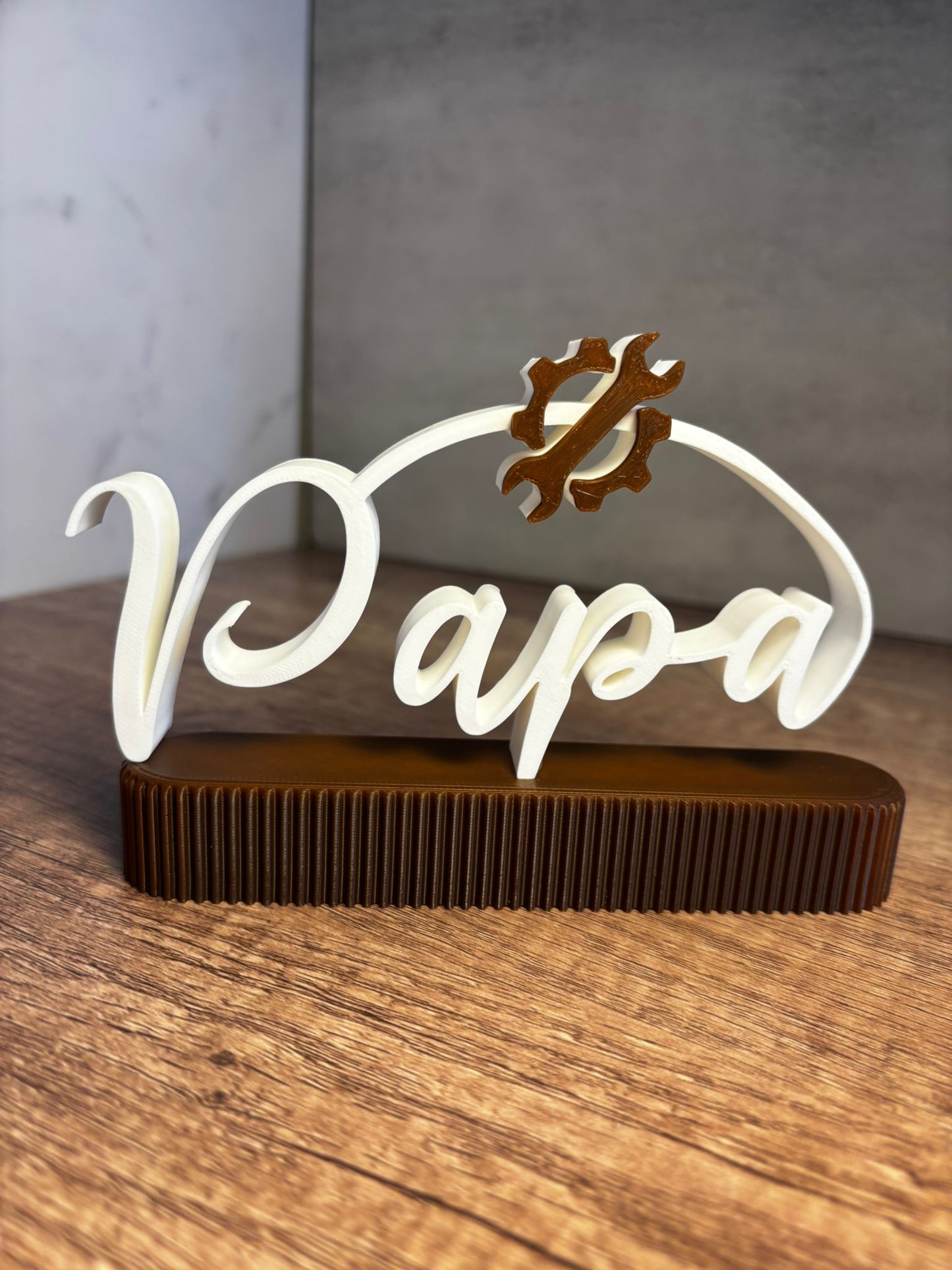 Papa Schild personalisiert | Geschenk für Papa | Vatertag Geschenk | 3D Druck Deko mit Werkzeug | Wunschfarbe | Geschenkidee Papa