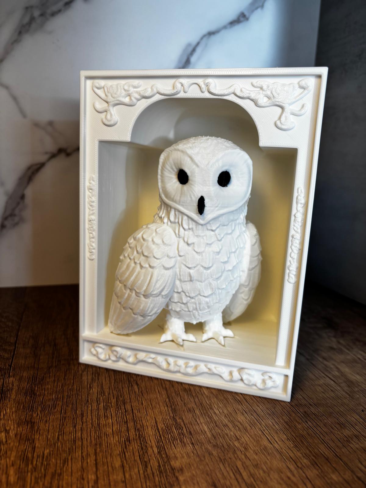 Eule Book Nook Deko | Bücherregal Deko | Fantasy Regal Einsatz | 3D Druck Deko | Geschenk für Leser | personalisierte Farbe