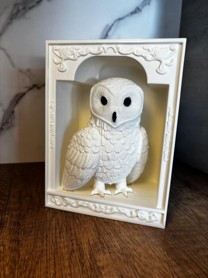 Eule Book Nook Deko | Bücherregal Deko | Fantasy Regal Einsatz | 3D Druck Deko | Geschenk für Leser | personalisierte Farbe