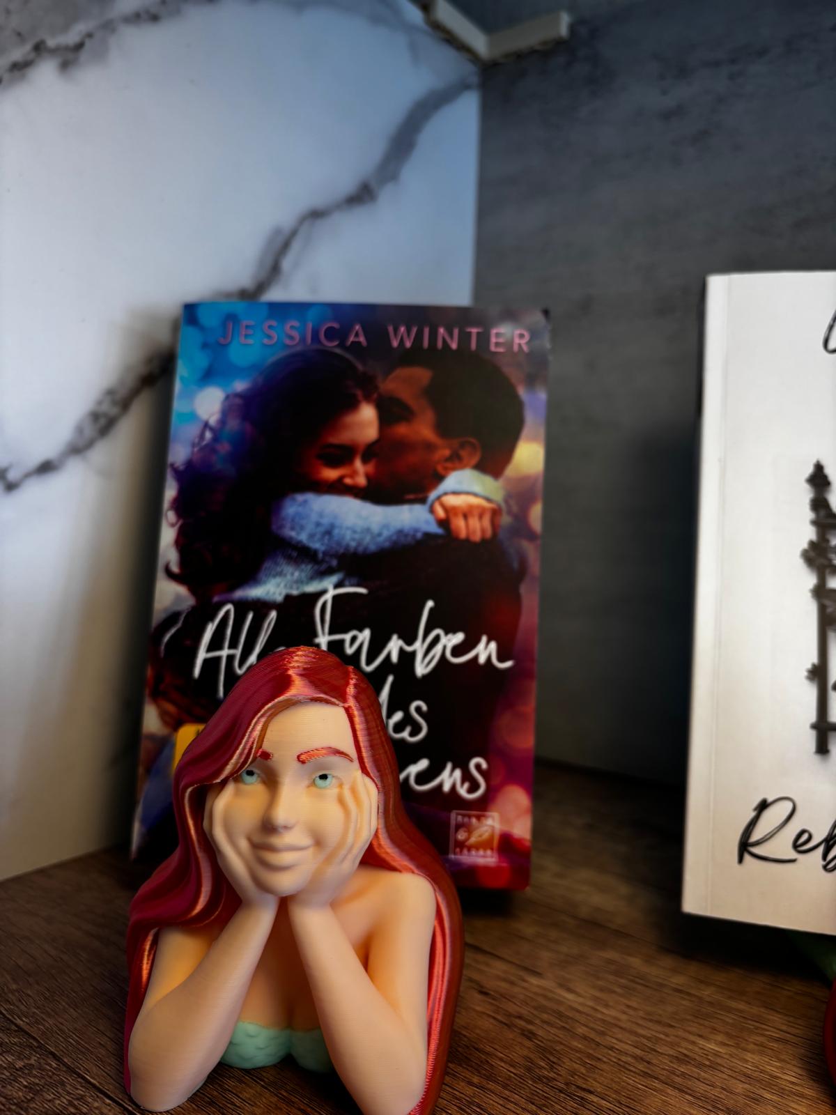 Meerjungfrau Buchhalter Deko | Book Holder | Buchstütze & Leser Deko | 3D Druck Meerjungfrau | Geschenk für Leser | personalisierte Farbe