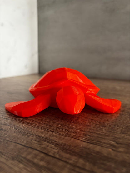 Schildkröte Deko modern | geometrische Tierfigur | 3D Druck Deko | minimalistisches Design | Geschenk Idee | personalisierte Farbe