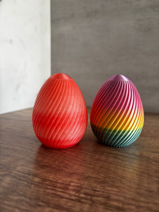 Gerilltes Deko Ei – Osterdeko | Wunschfarbe | 3D Druck | modernes Osterei