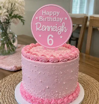 Personalisierter Cake Topper Geburtstag | Wunschname & Alter | Tortenstecker | Geburtstagsdeko | 3D Druck | Wunschfarbe | Geburtstagstorte