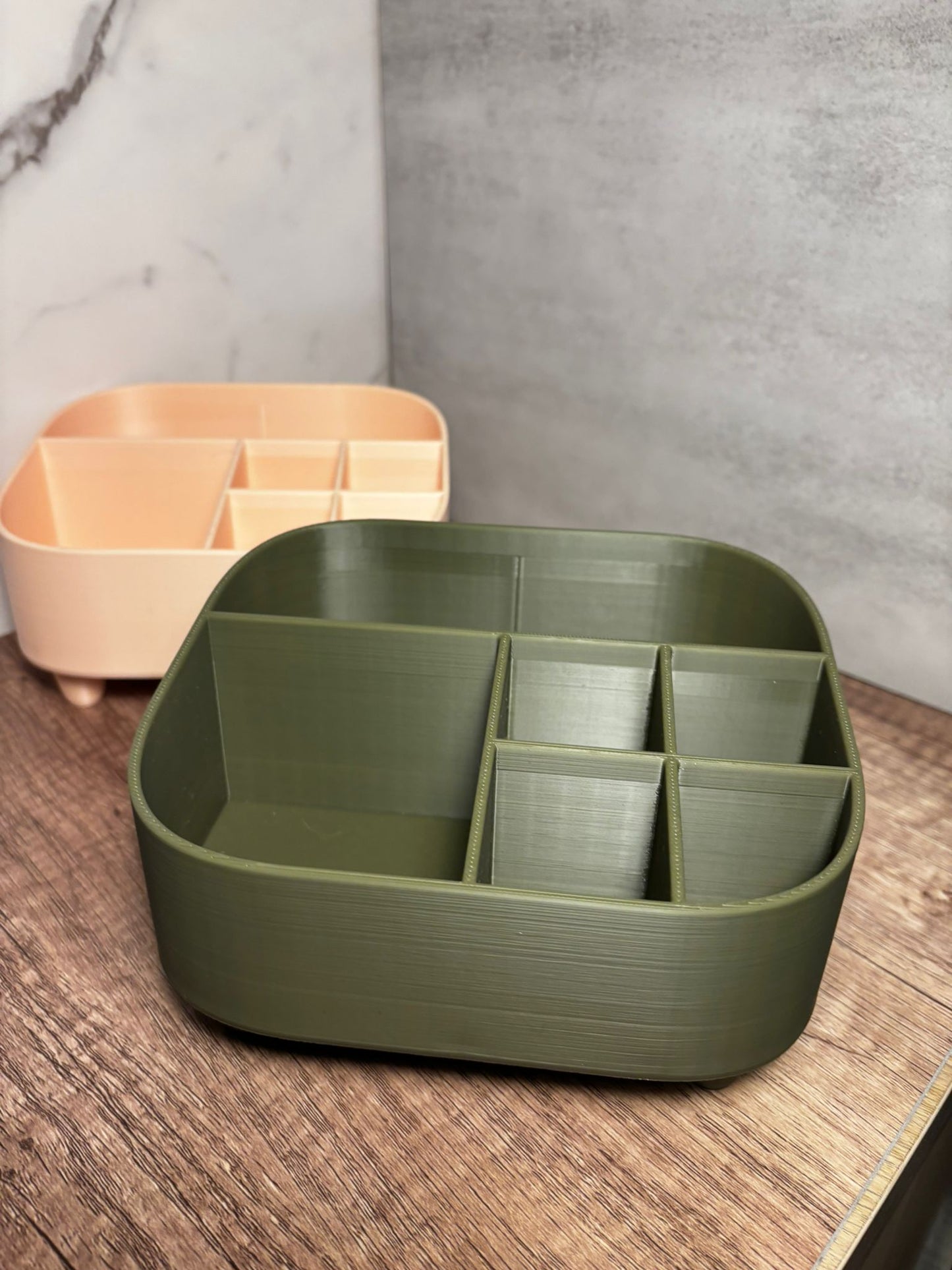 Bad Organizer aus 3D Druck | Schmink Organizer | Aufbewahrung Badezimmer | Kosmetik Organizer | Wunschfarbe | 17 cm