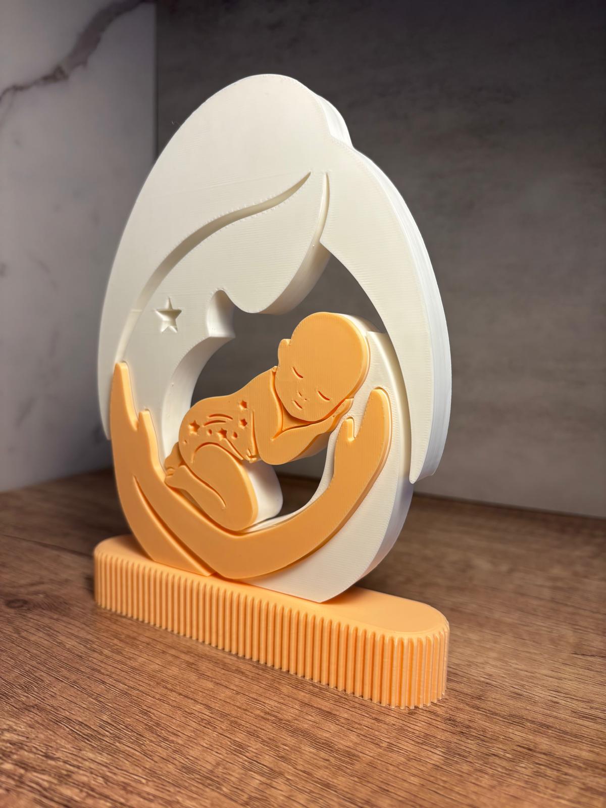 Baby Deko Figur | Geschenk zur Geburt | Baby Geschenk | Neugeborenes Deko | 3D Druck Deko | personalisierte Farbe | Kinderzimmer Deko