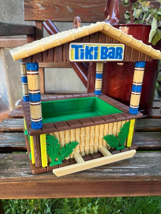 Vogelfutterhaus Tiki-Bar | 3D-Druck wetterfest | Gartendeko Balkon & Garten