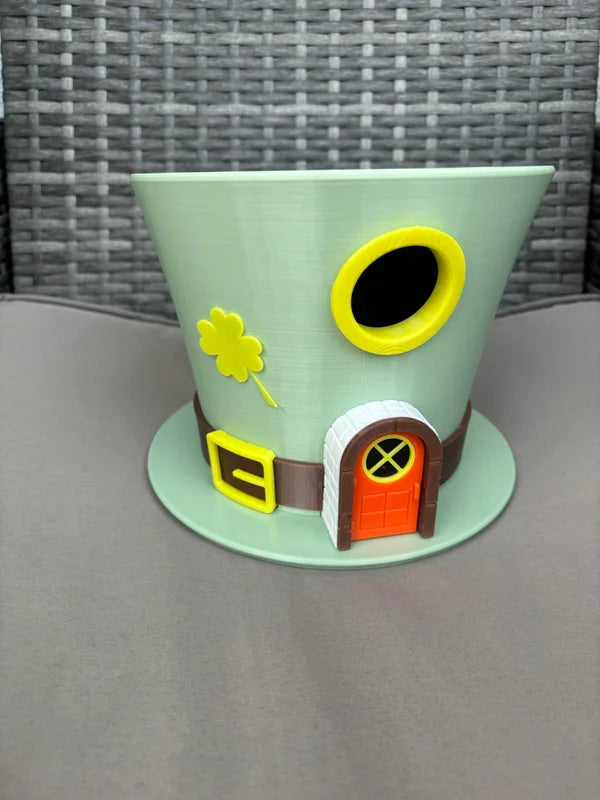 Vogelhaus im Hut-Design – 3D-Druck Gartendeko (Wunschfarbe möglich)