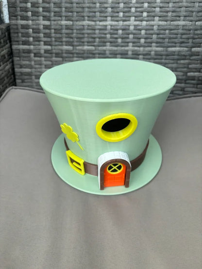 Vogelhaus im Hut-Design – 3D-Druck Gartendeko (Wunschfarbe möglich)