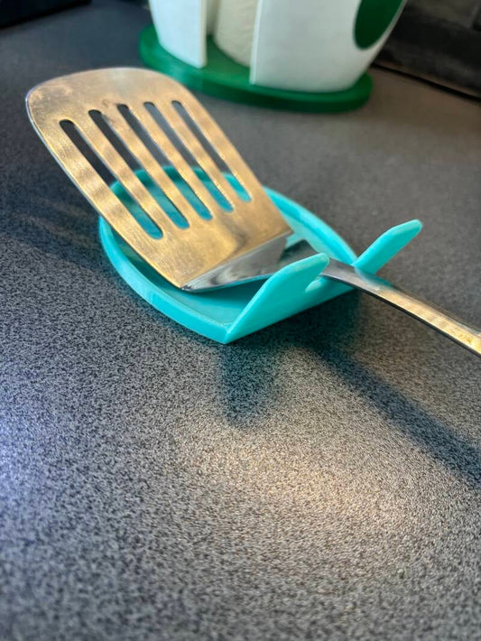 Löffelablage aus 3D-Druck – Küchenhelfer für Kochbesteck, PLA, spülbar, Wunschfarbe