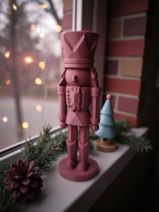 3D Nussknacker modern – Weihnachtsdeko Figur | 17 cm