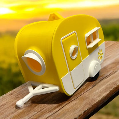 Vogelhaus Wohnwagen-Style – 3D-Druck Gartendeko für Garten & Balkon