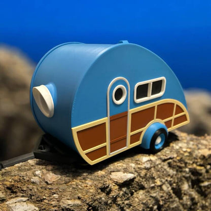 Vogelhaus Wohnwagen-Stil – 3D-Druck Gartendeko