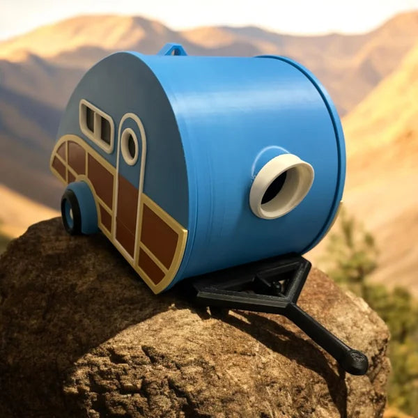 Vogelhaus Wohnwagen-Stil – 3D-Druck Gartendeko