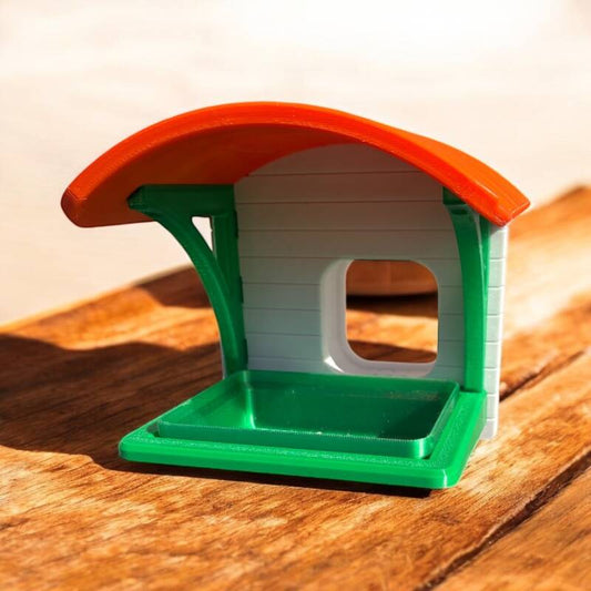 Vogelfutterstation mit Kamera-Fach | 3D-Druck wetterfest (Mini-Cam)