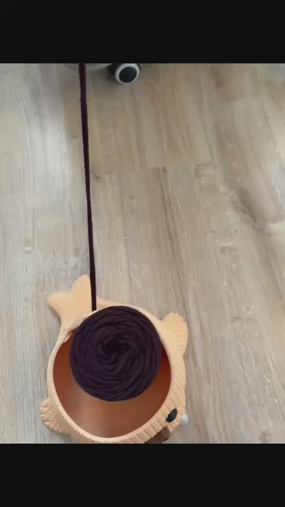 Walross Wollhalter | Wollspender für Garnknäuel | Strickzubehör | Häkelzubehör | 3D Druck | Wunschfarbe | Walross Deko