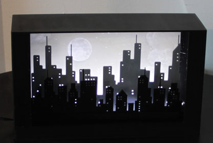 City Skyline Deko Lichtbox – 3D Druck | Stadt Silhouette | ohne LED