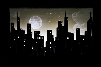 City Skyline Deko Lichtbox – 3D Druck | Stadt Silhouette | ohne LED