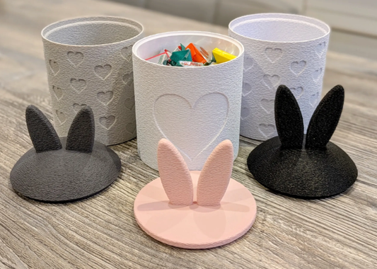 Hasen Dose mit Deckel – 3D gedruckt | Osterdeko & Aufbewahrung | Wunschfarbe