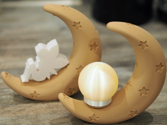 2er Set Mond Deko – Nachtlicht Design | ohne LED
