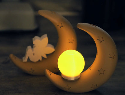 2er Set Mond Deko – Nachtlicht Design | ohne LED