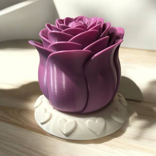 Romantische Rose als Teelicht-Halter – Geschenkidee zum Valentinstag