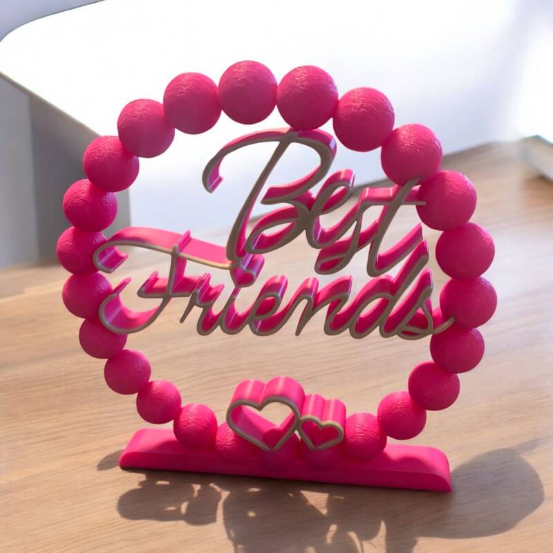 Best Friends Dekoration | 2-farbig | Farben variabel | Freundschaftsgeschenk